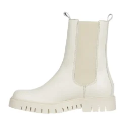 Chelsea Boots^Tommy Jeans e Læder Chelsea Støvler Hvid