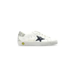 Sneakers<Golden Goose e Læder Sneakers med Stjerne til Børn Hvid