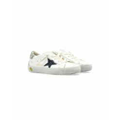 Sneakers<Golden Goose e Læder Sneakers med Stjerne til Børn Hvid