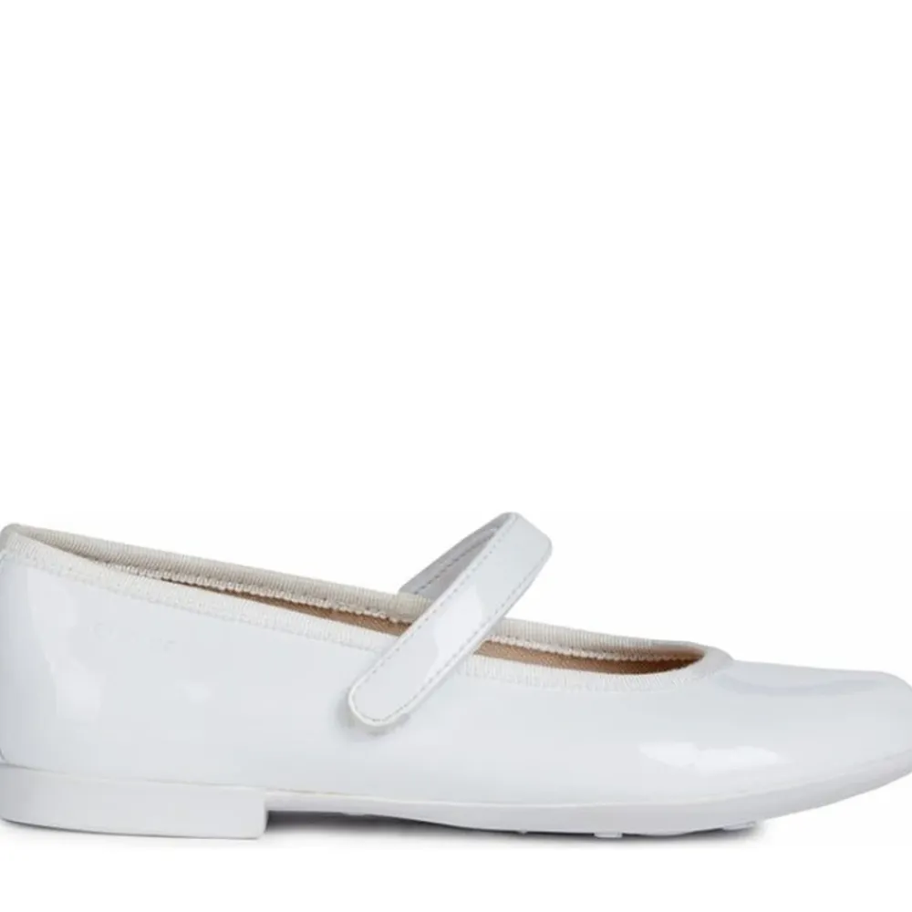 Ballerinasko<Geox e Pigesko Ballerina Hvid