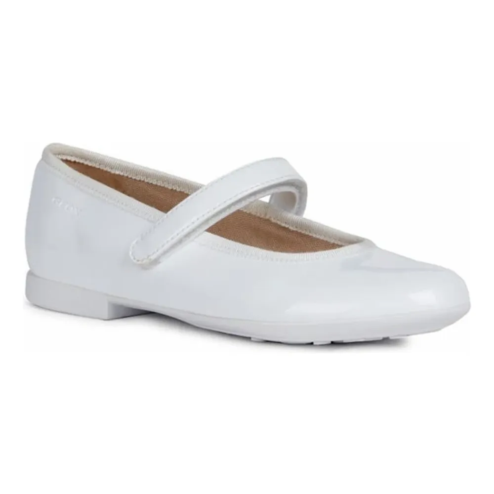 Ballerinasko<Geox e Pigesko Ballerina Hvid