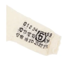Handsker^MM6 Maison Margiela e Strikhandsker Uldblanding Hvid