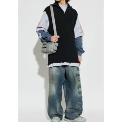 Trøjer<Balenciaga Hybrid Sweater Sort