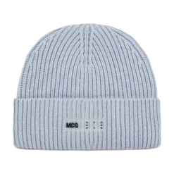 Huer & Kasketter^Alexander McQueen Ic0 Logo Uld Beanie Lilla