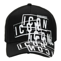 Huer, Kasketter & Hatte|Huer & Kasketter^Dsquared2 Icon Baseball Cap med spænde Sort