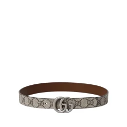 Bælter & Seler<Gucci Ikonisk Emblem Bælte til Raffineret Look Beige