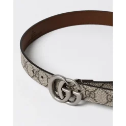 Bælter & Seler<Gucci Ikonisk Emblem Bælte til Raffineret Look Beige