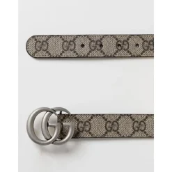 Bælter & Seler<Gucci Ikonisk Emblem Bælte til Raffineret Look Beige