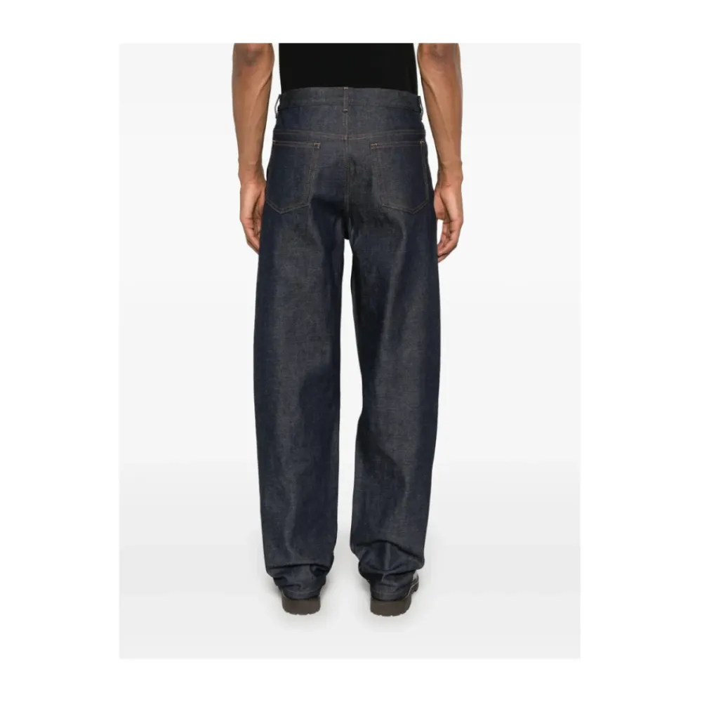 Jeans^A.P.C. Indigo Denim Straight Leg Jeans Blå