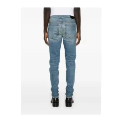 Jeans<Amiri Indigo Distressed Skinny Jeans Blå
