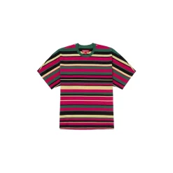 T-Shirts<Supreme Intarsia S/S Top (SS25) Stripe Multifarvet