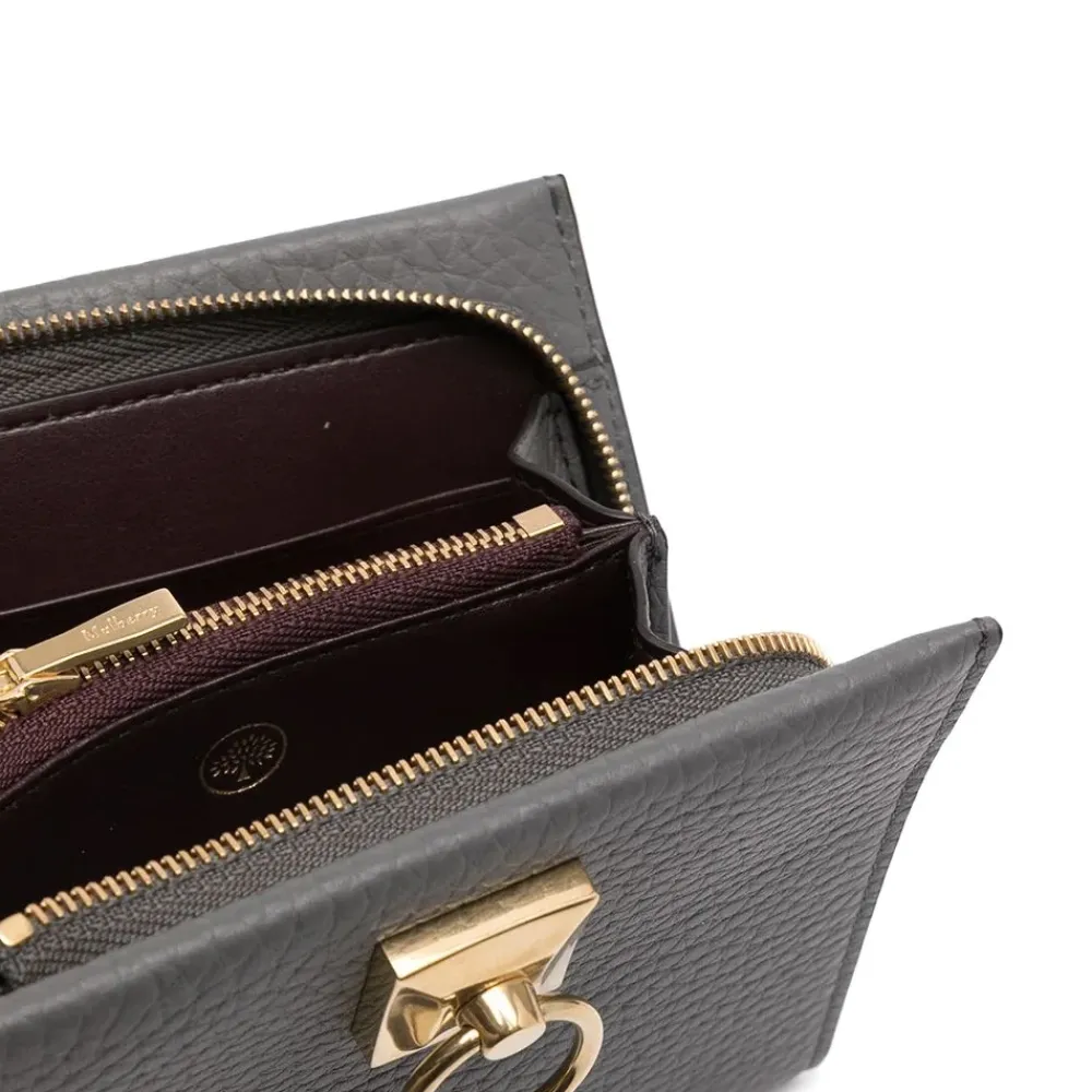 Clutch<Mulberry Iris Coin Zip Around Clutch Grå