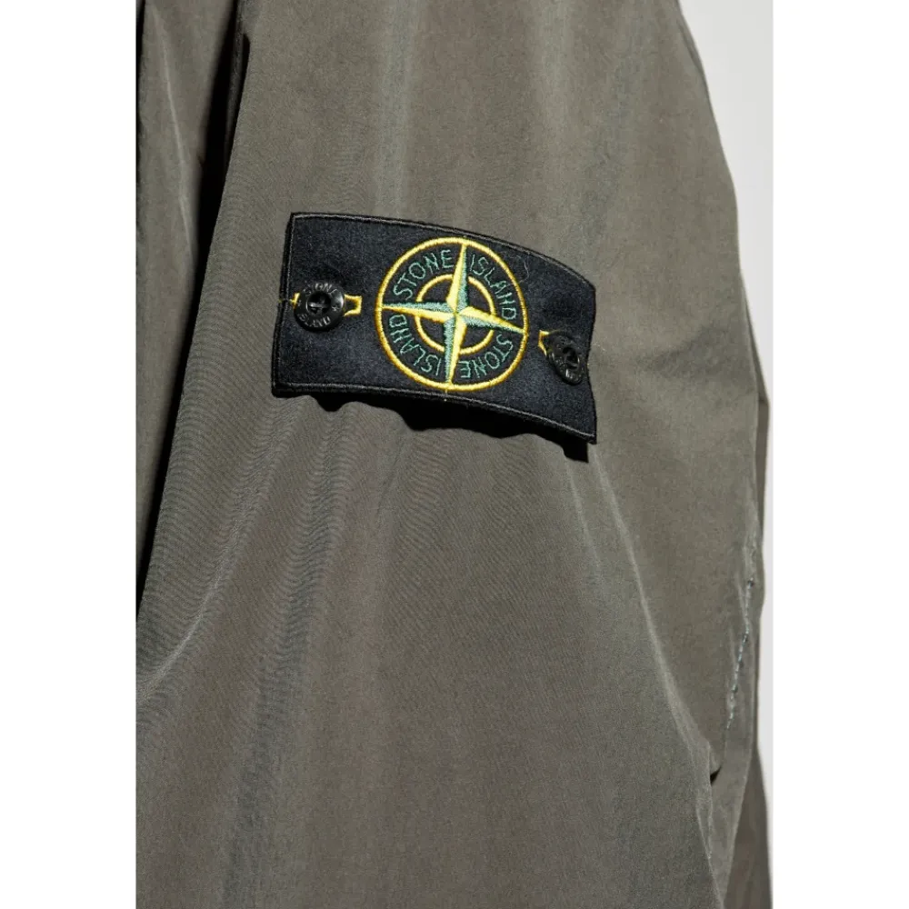 Frakker<Stone Island Isoleret frakke Let Kompakt Touch Poly-TC Grøn