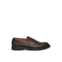 Loafers<Doucal's Italiensk Læder Flade Sko Brun
