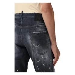 Jeans^Dsquared2 Italienske Jeansbukser Fremstillet i Italien Sort