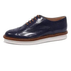 Snøresko^Tod's Italienske Oxford-sko med brogue-detaljer Blå