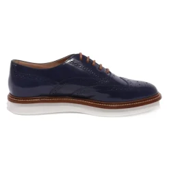 Snøresko^Tod's Italienske Oxford-sko med brogue-detaljer Blå