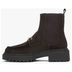 Chelsea Boots^Estro Italienske Velour Chelsea Boots Brun