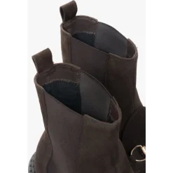 Chelsea Boots^Estro Italienske Velour Chelsea Boots Brun