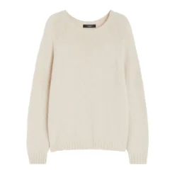 Striktrøjer & Sweatere<Weekend Max Mara Ivory Sweaters til Weekendstil Beige