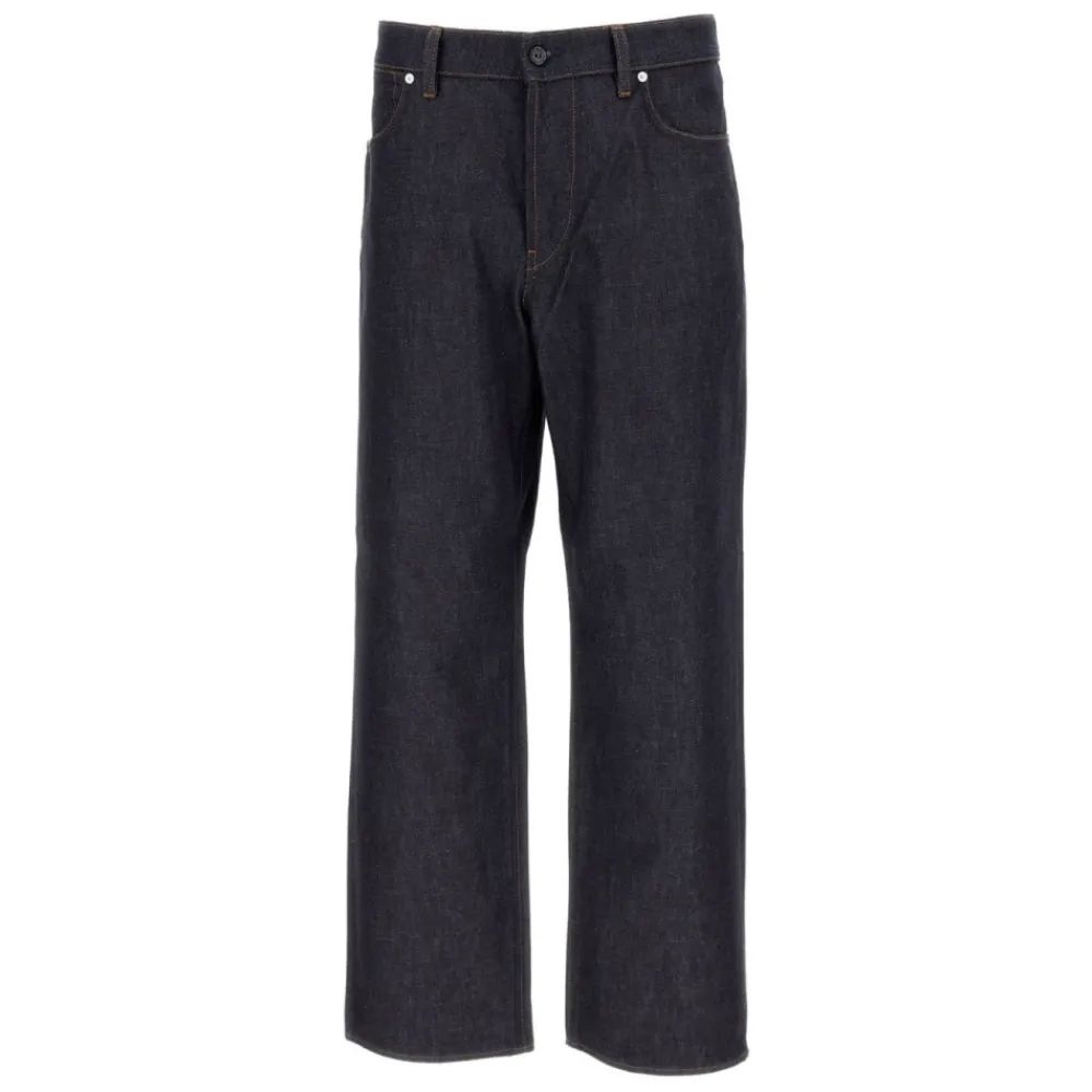 Jeans<Stone Island J100006 Loose-fit Five-pocket Jeans Blå