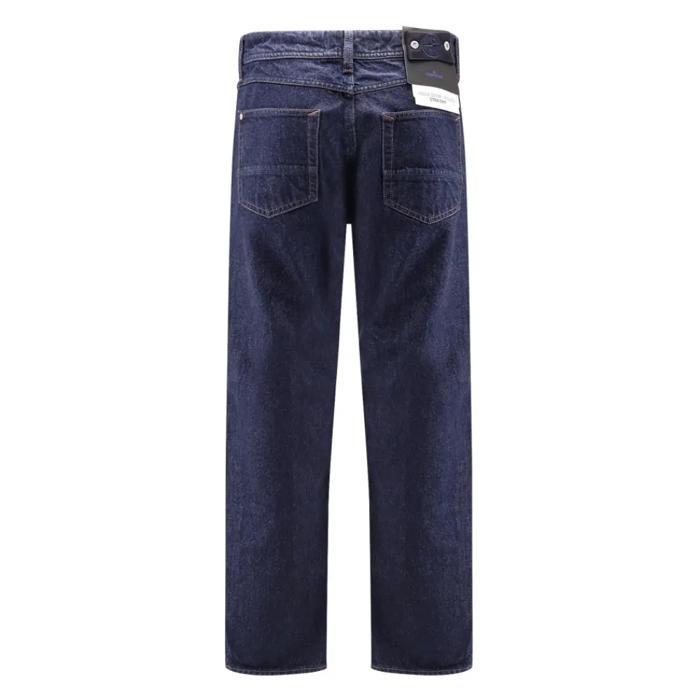 Jeans<Stone Island J100008 Selvedge Denim Bukser Blå