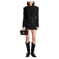 Jakker<Balmain Jakke med snøreliv og 2 knapper Sort