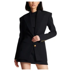 Jakker<Balmain Jakke med snøreliv og 2 knapper Sort
