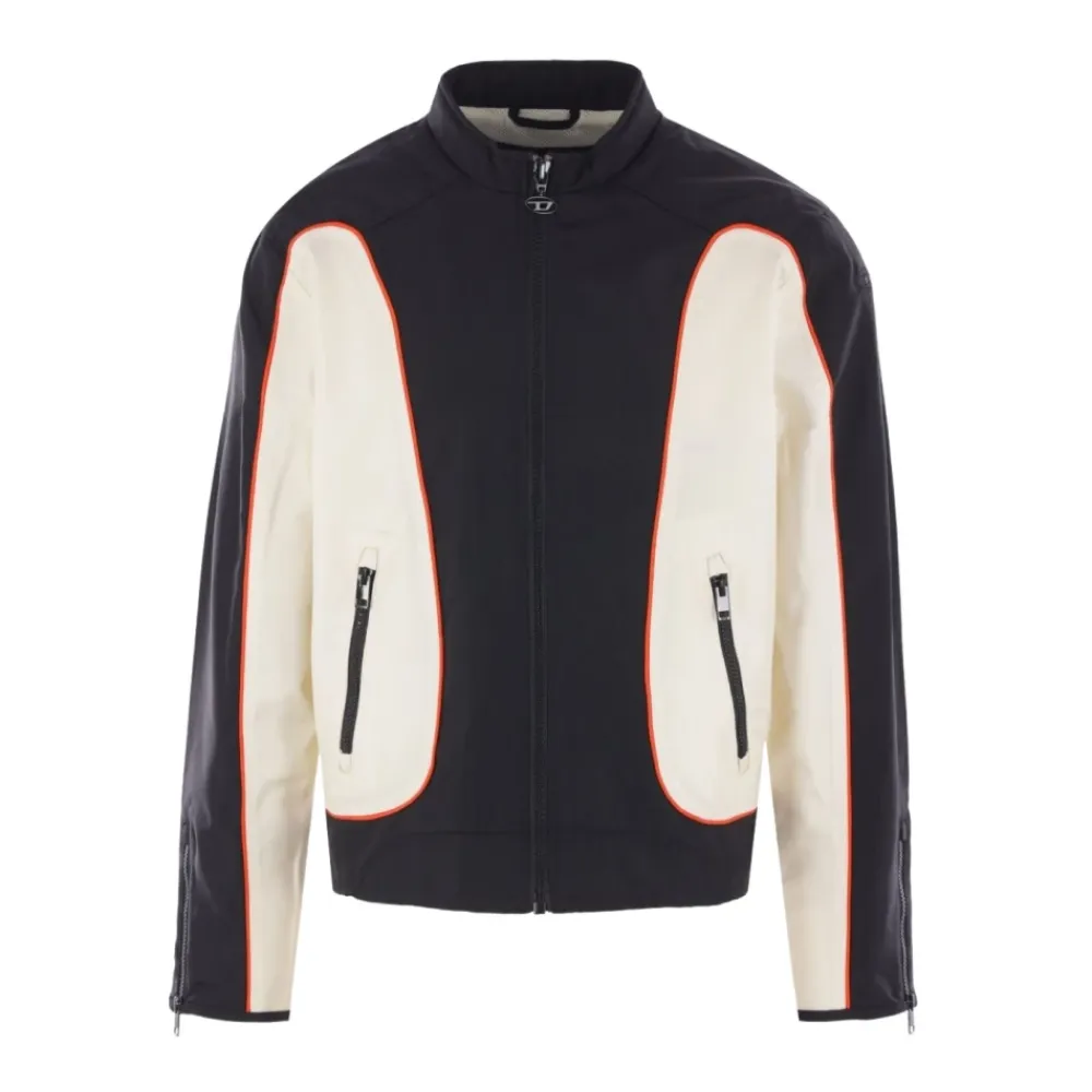 Træningsjakker^Diesel J-Blink-Wrd Jacket Sort