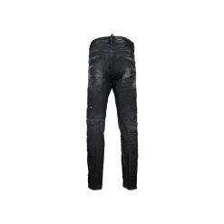 Jeans<Dsquared2 Jeans med knapper og læderpatch Sort