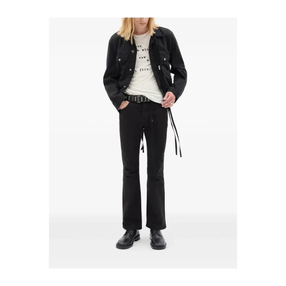 Jeans<Ann Demeulemeester Jonas 5 Pocket Bootcut Jeans Sort
