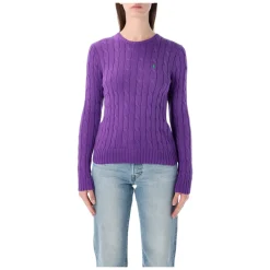 Striktrøjer & Sweatere<Polo Ralph Lauren Julianna Classic Knit Lilla