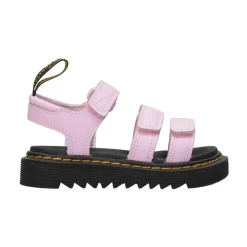 Sandaler<Dr. Martens Justerbare lædersandaler med velcrobånd Pink