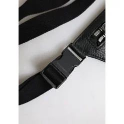 Tasker|Bæltetasker<Dolce & Gabbana Kalveskind Logo Plakette Bæltetaske Sort