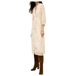 Kjoler<Ba&Sh Karla Kjole Chic Fluid Beige Gul