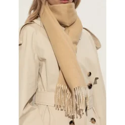 Halstørklæder Og Tørklæder|Tørklæder^Burberry Kashmir tørklæde med logo Beige
