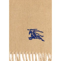 Halstørklæder Og Tørklæder|Tørklæder^Burberry Kashmir tørklæde med logo Beige