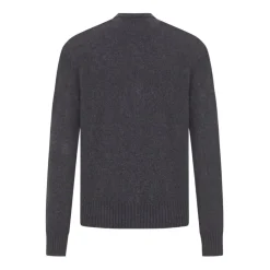 Strik<Ami Paris Kashmir V-Hals Sweater Antracit Grå