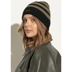Huer & Kasketter<A.P.C. Kasket med logo Sort