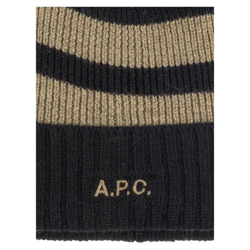 Huer & Kasketter<A.P.C. Kasket med logo Sort