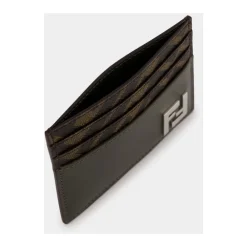 Punge & Kortholder<Fendi Khaki Green FF Squared Kortholder Grøn