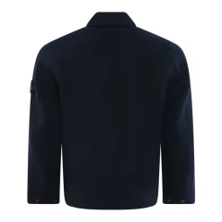 Jakker^Stone Island Kids Overshirt i trendy stil Blå