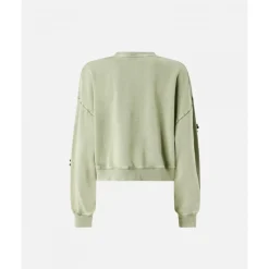 Sweatshirts|Striktrøjer & Sweatere^PINKO Kikoine Cropped Sweatshirt Grøn