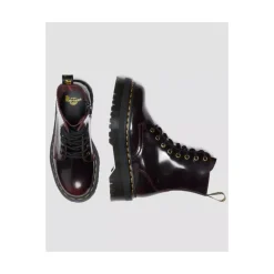 Støvler^Dr. Martens Kirsebær Arcadia Jadon Læderstøvle Rød