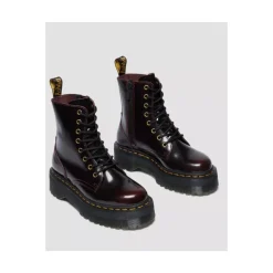 Støvler^Dr. Martens Kirsebær Arcadia Jadon Læderstøvle Rød