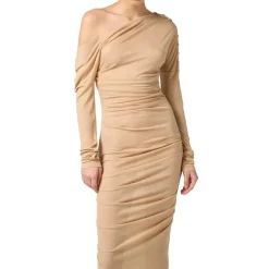 Kjoler<Elisabetta Franchi Kjole i let jersey Gul