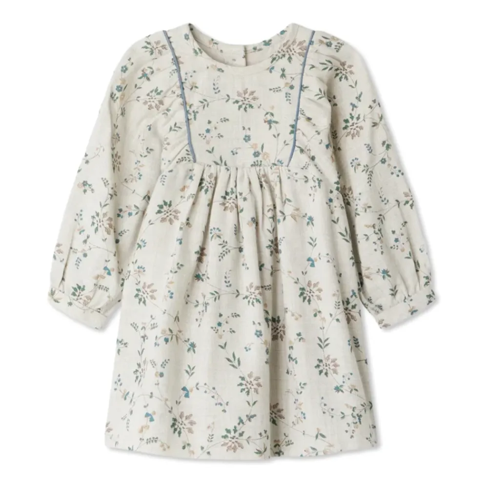 Kjoler & Nederdele<Bonpoint Kjole med blomstermotiv Beige
