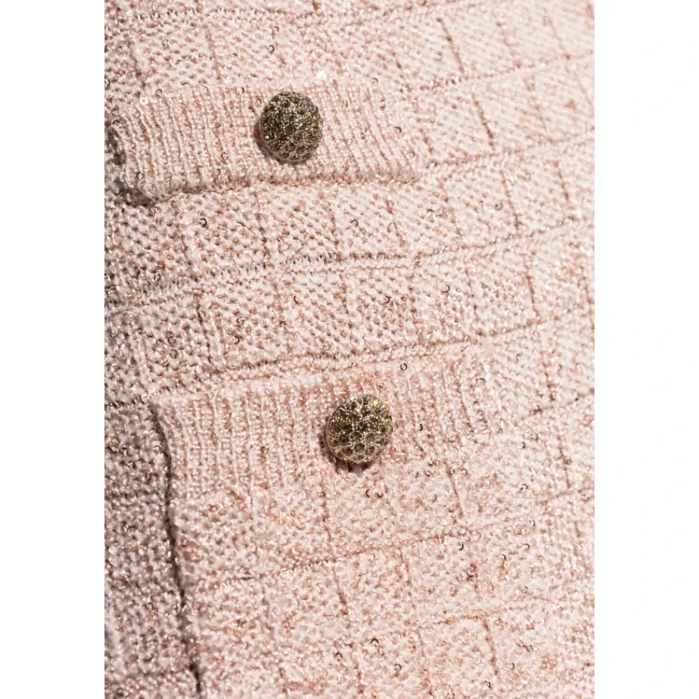 Kjoler<Alessandra Rich Kjole med glitrende pynt Pink