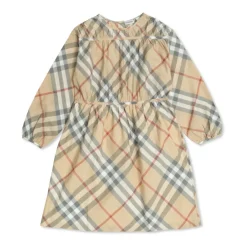 Kjoler & Nederdele<Burberry Kjole med ternet mønster Beige