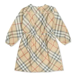 Kjoler & Nederdele<Burberry Kjole med ternet mønster Beige